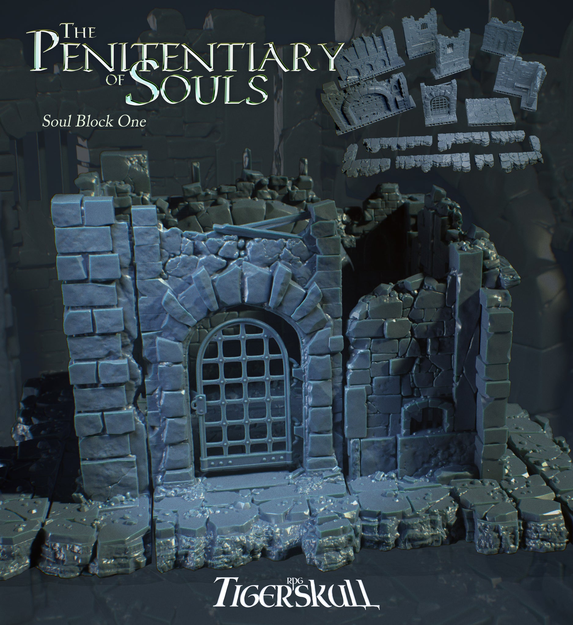 3D Printed Terrains in Resin (open lock compatible)