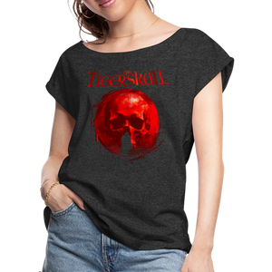 Death and Sorcery // Women's Roll Cuff T-Shirt - heather black