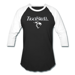 Load image into Gallery viewer, Tiger Skull Baseball T-Shirt - black/white
