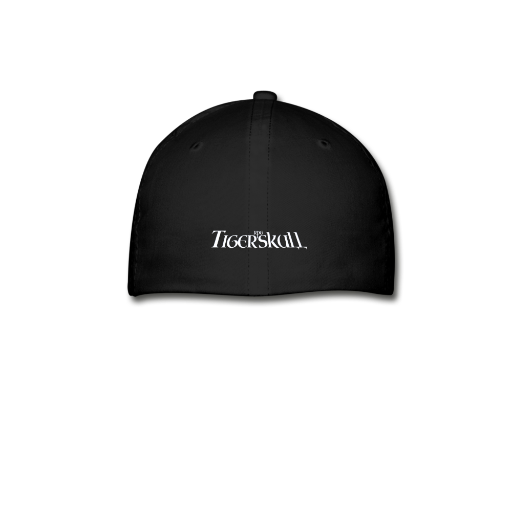 Tiger Skull Baseball Cap - black